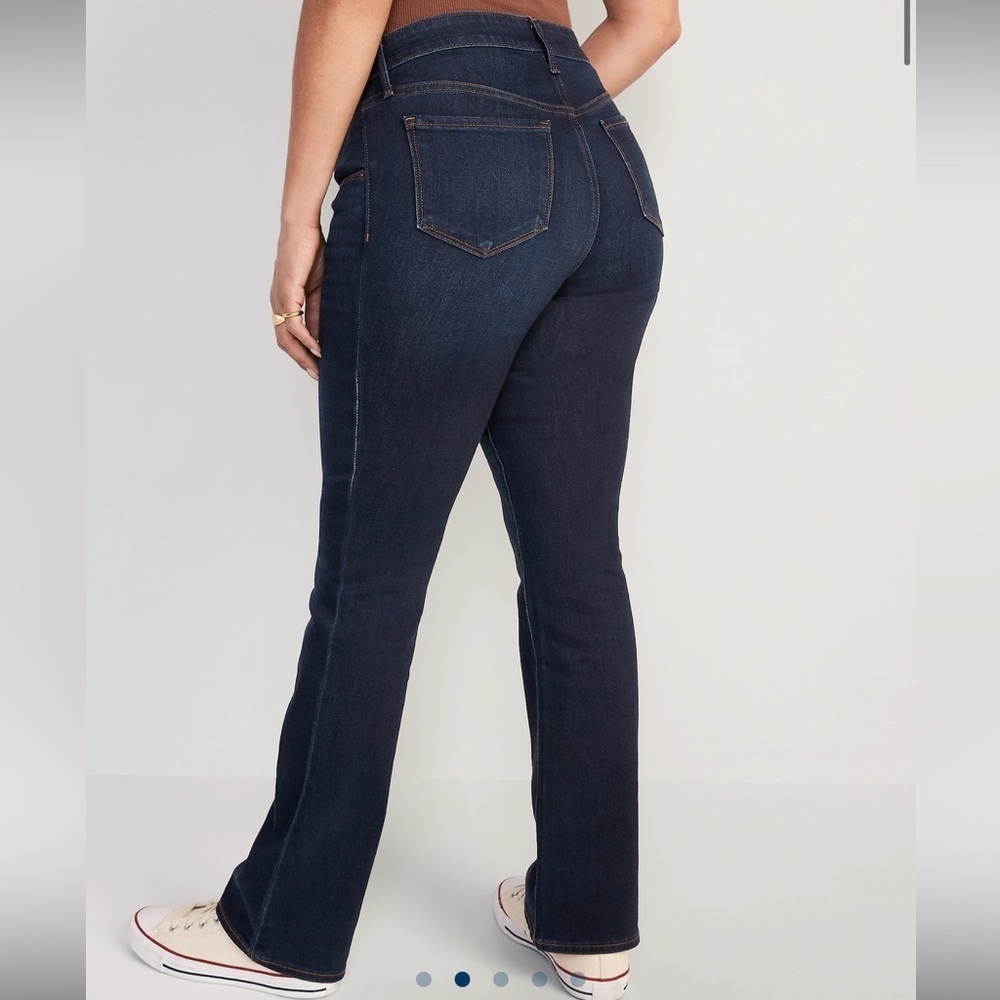 Maternity Front Low Panel Boot-Cut Jeans - Picture 3 of 5